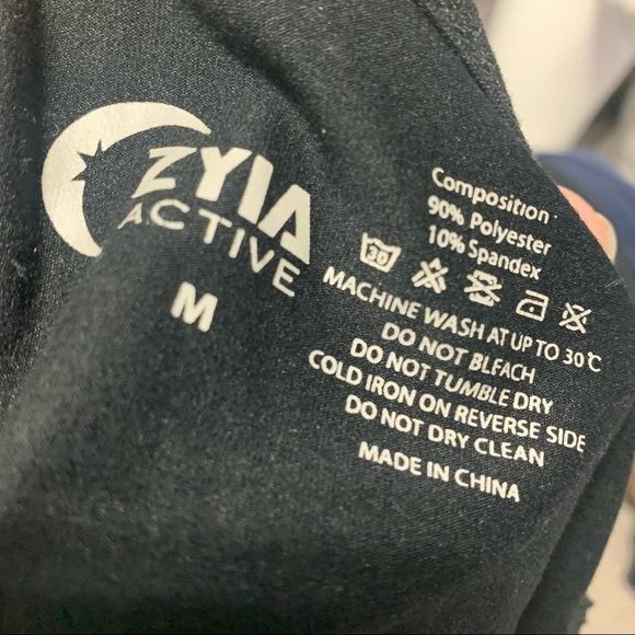 Zyia Active Effortless Black Mesh Racerback Tank Top - Picture 2 of 6